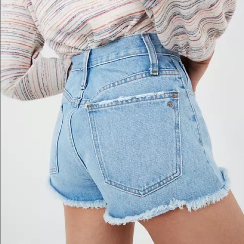 NWT Madewell Relaxed Denim Short Dunwoody Wash